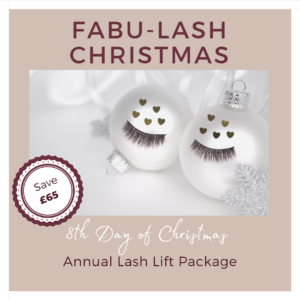 8th day of christmas lash lift and tint annual package indulgence beauty daventry northamptonshire warwickhshire Rugby