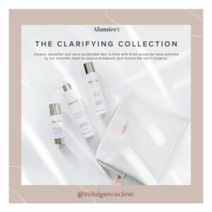 Clarifying collection by Alumier sold through Indulgence Beauty Daventry, Northamptonshire, Buckinghamshire, Warwickshire, Rugby